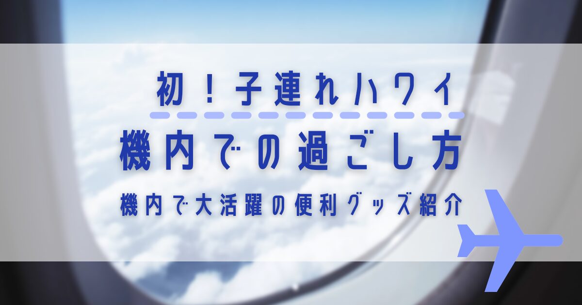 【子連れハワイ】機内での過ごし方についてのアイキャッチ画像